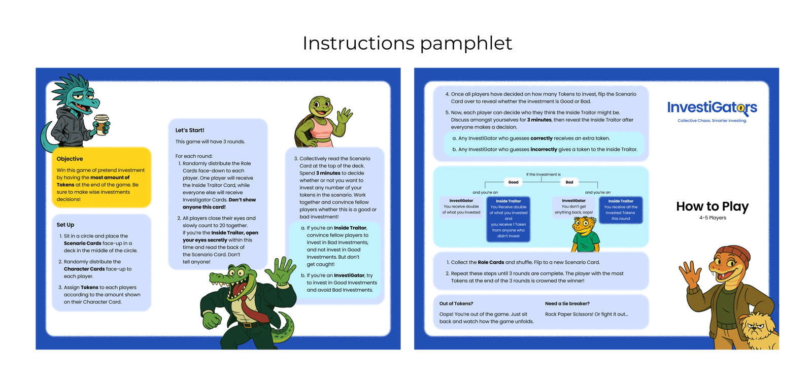 The instructions pamphlet spreads