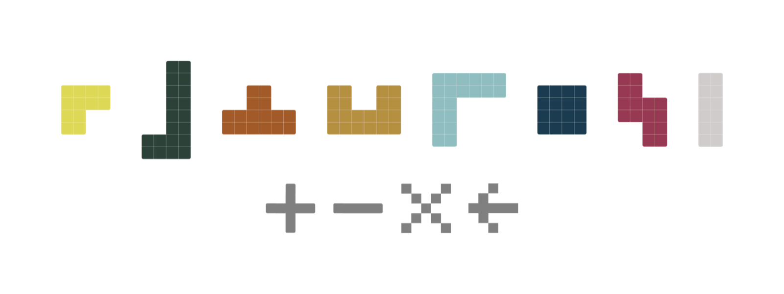 Supporting building-block icon set
